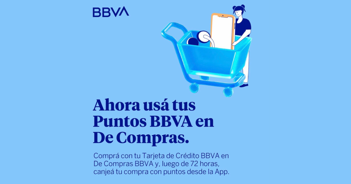 Ahora BBVA De compras, te permite pagar tus compras con Puntos BBVA