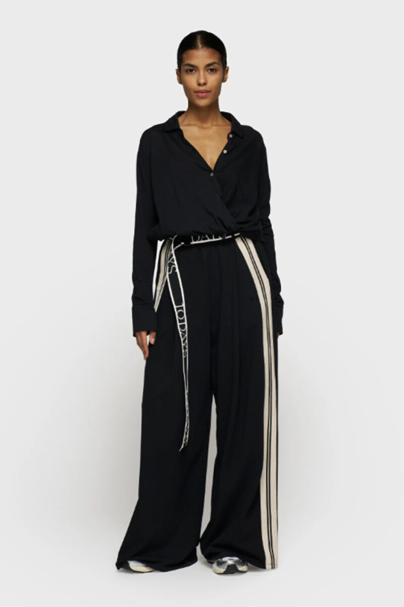 WIDE PANTS TAPE Negro
