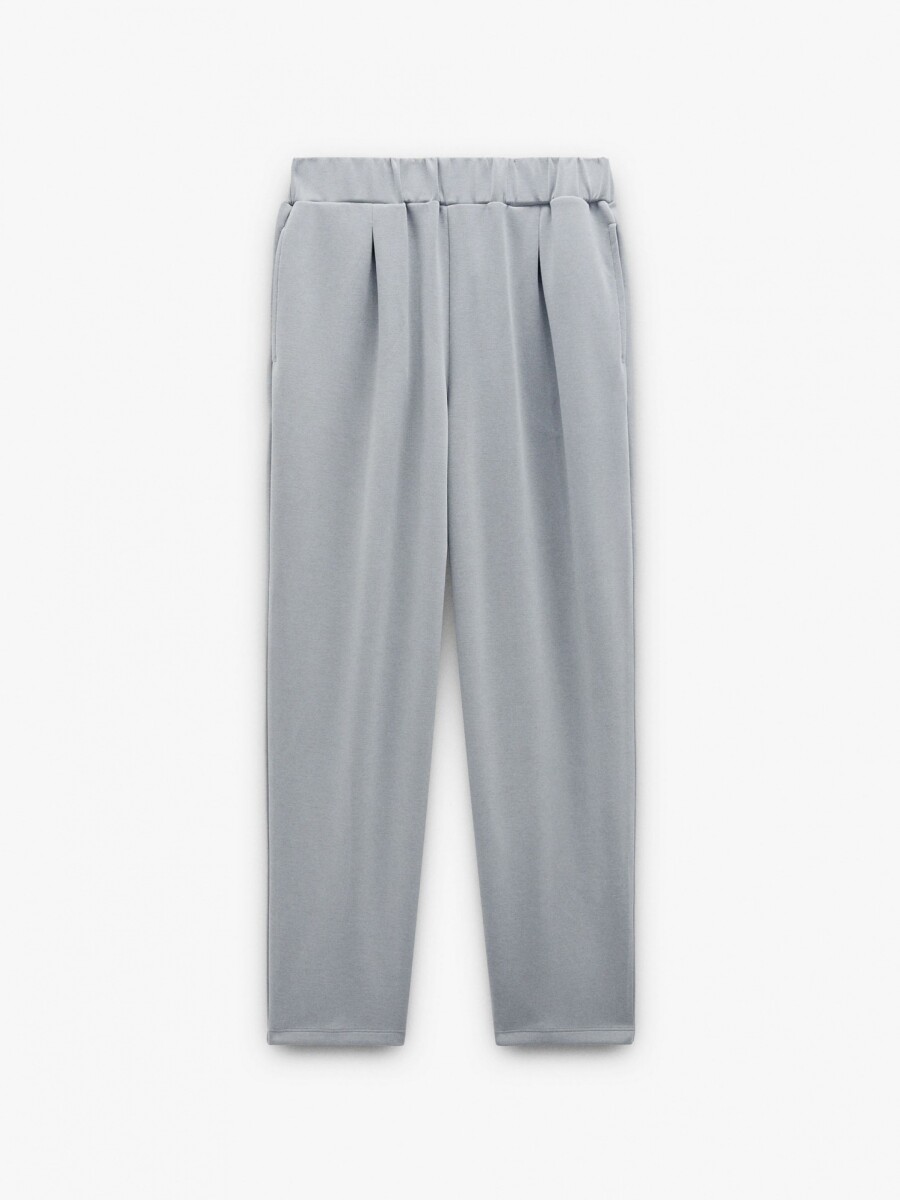 Pantalón Con Cintura Elástica Tacto Suave gris