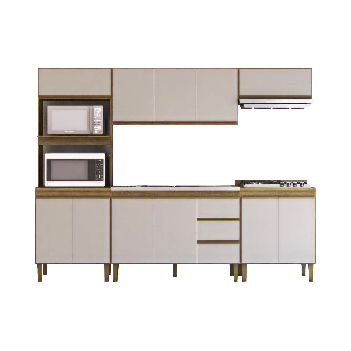 Kit Margarida 6 Piezas Color Miel/arenas 