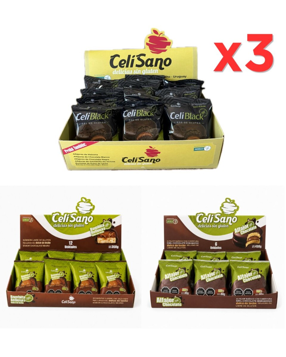 Suscripción plan: COMBO 3 (Chocolate negro x 3 meses) 