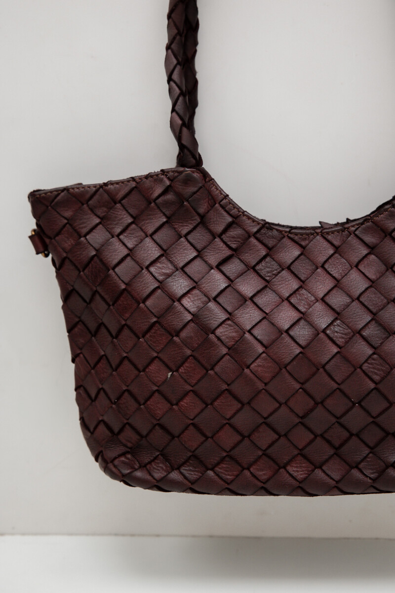 Noble Leather Bag Bordeaux