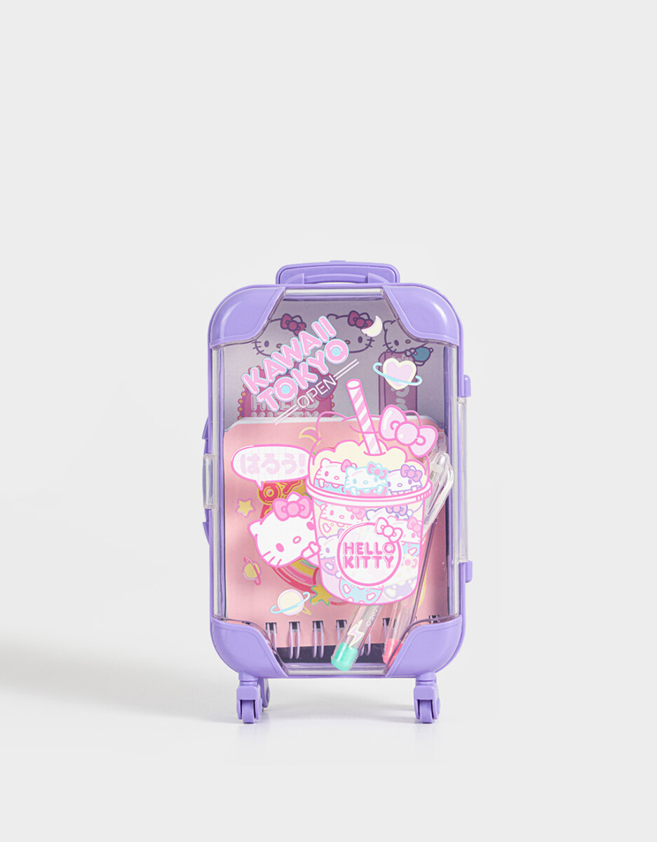 Set De Librería En Valija "hello Kitty" 