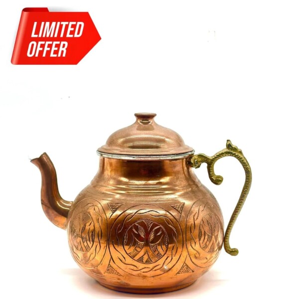 PROMO Tetera cobre lisa T2 Con diseño 1 T2