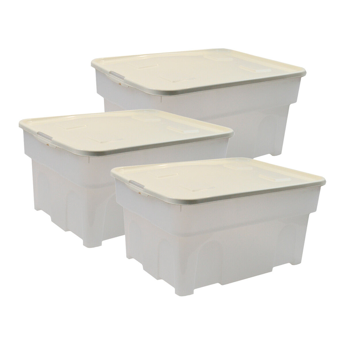 Set x2 Caja organizadora 65 lts - BEIGE 