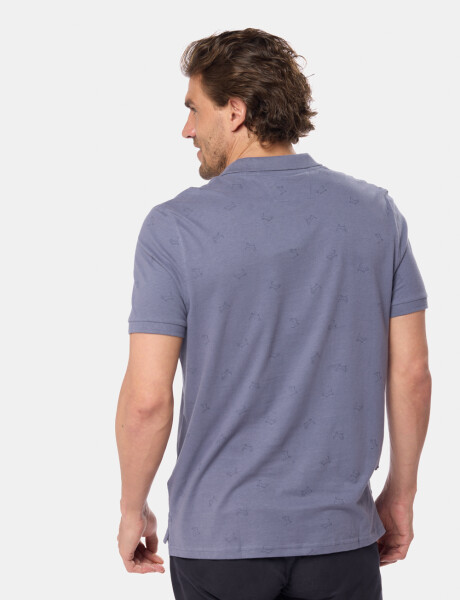 REMERA POLO ESTAMPADA Lila
