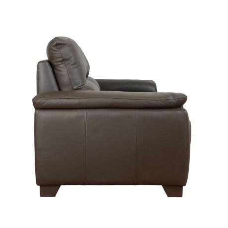 SOFA 3 CUERPOS CUERO-100-NATURAL MARRON VENECIA CHOC.