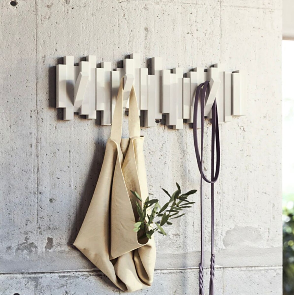 Perchero de Pared Tina Umbra - Blanco 