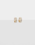 Aros Argollas Con glitter Argollitas Con Glitter - Dorado