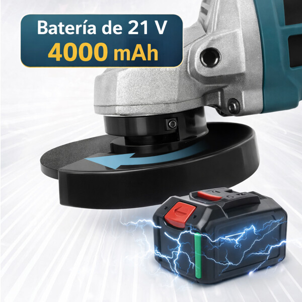 Amoladora Inalámbrica Con 2 Baterías 21v + Maletin AMOLADORA INALAMBRICA 2 BAT VAR1364