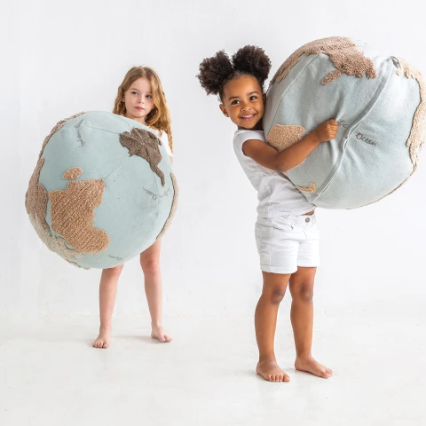 Pouf Lavable - World Map Pouf Lavable - World Map