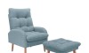 Combo Poltrona con Puf - Nantes Azul