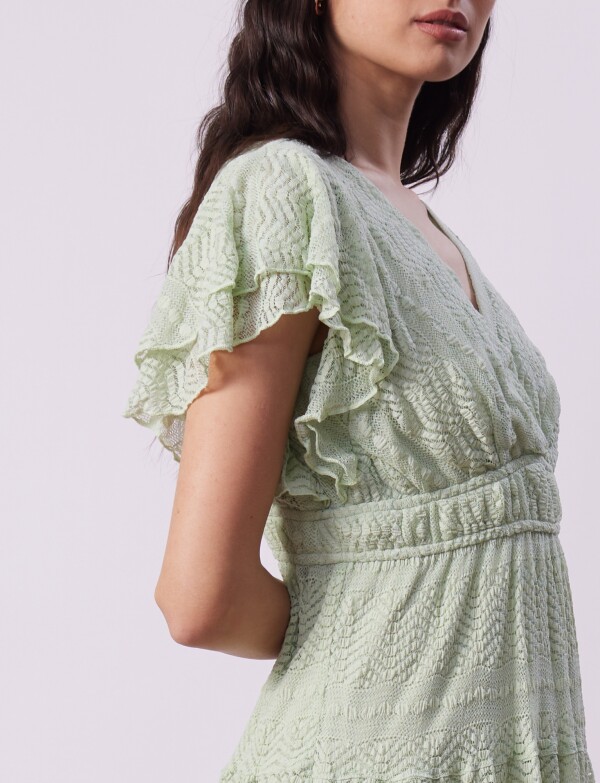 Vestido Calado VERDE AGUA