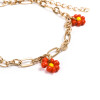 Pulsera bijou flores rojas Pulsera bijou flores rojas
