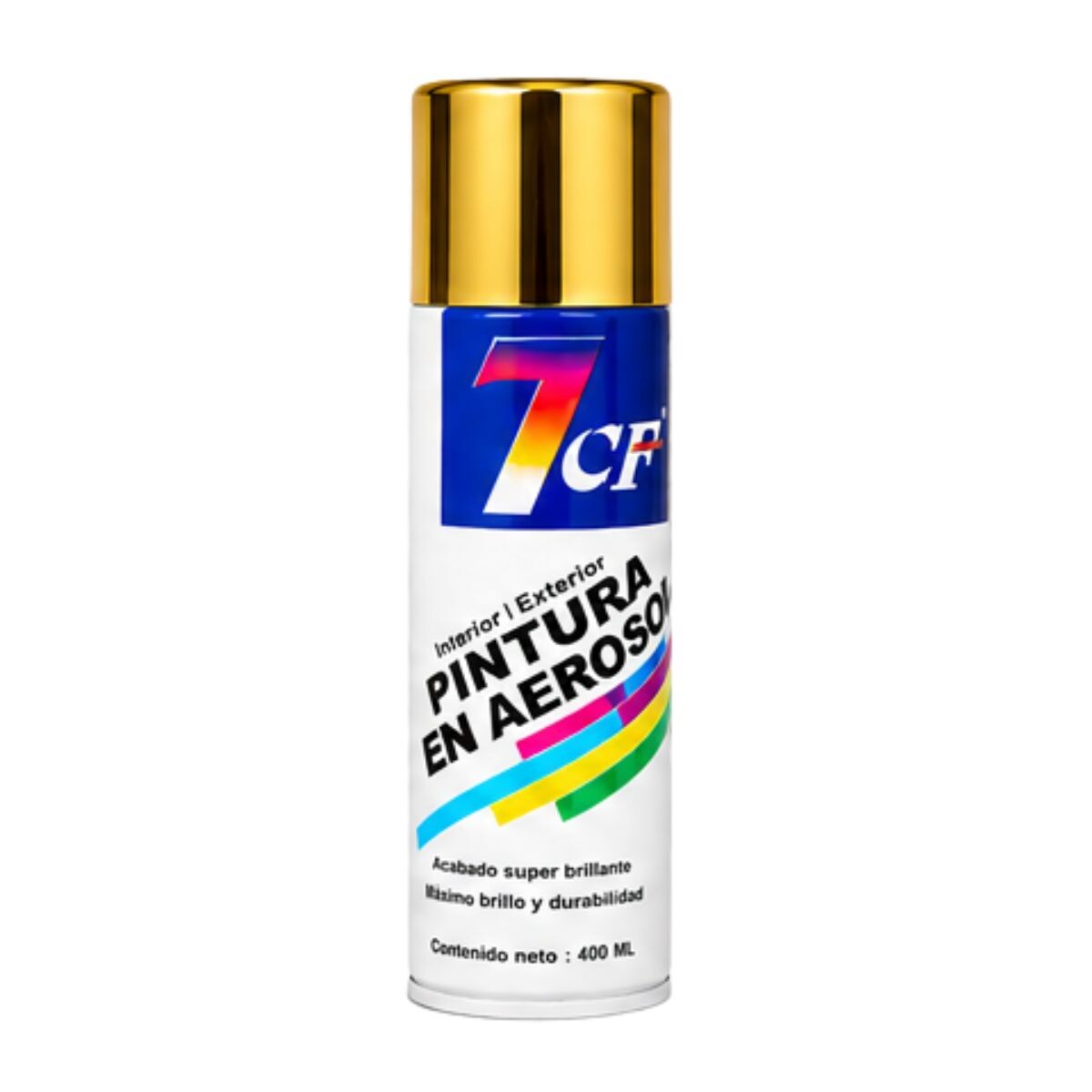ESMALTE AEROSOL METALIZADO 7CF 400ml. Oro Brillante R-3049 Bright Gold
