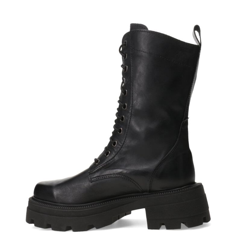 Botas de Mujer Miss Carol YUN acordonada de cuero Negro