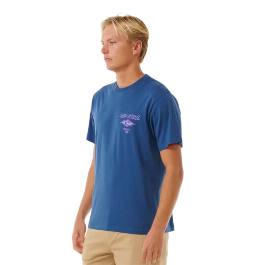 Remera Rip Curl Fade Out Icon - Azul Remera Rip Curl Fade Out Icon - Azul
