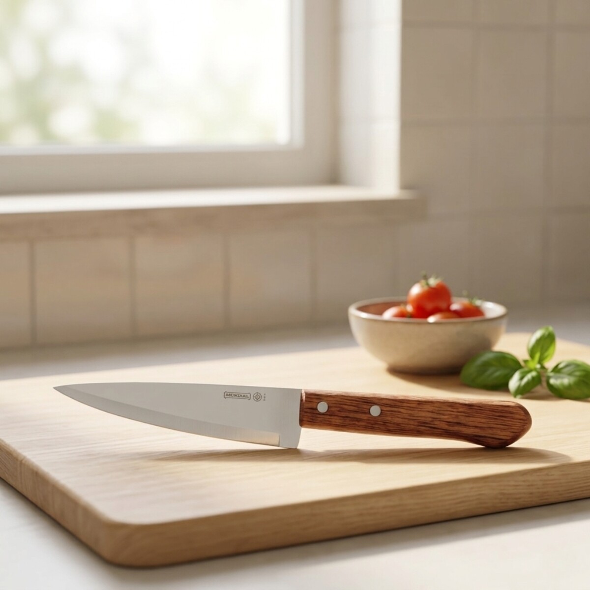 Cuchillo de carne con mango madera 6'' - MADERA 