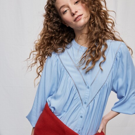 CAMISA MACA Celeste
