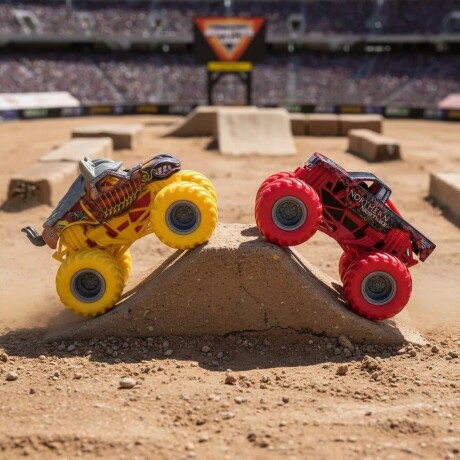 Pack X2 Vehículos Monster Jam 58702 1:64 Knightmare 001