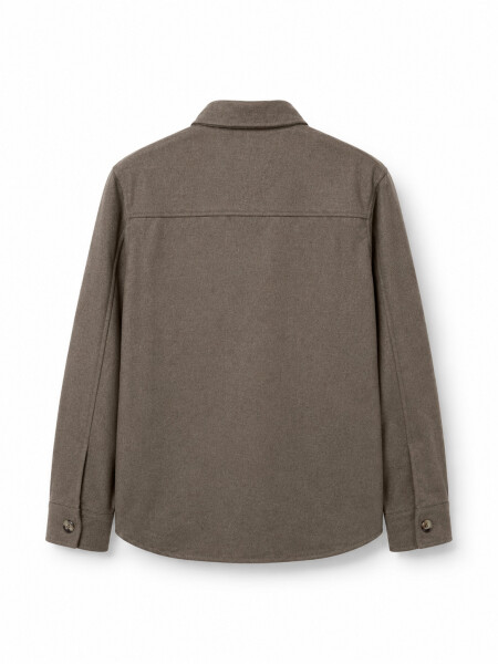 SOBRECAMISA MATEO LISA TOSTADO