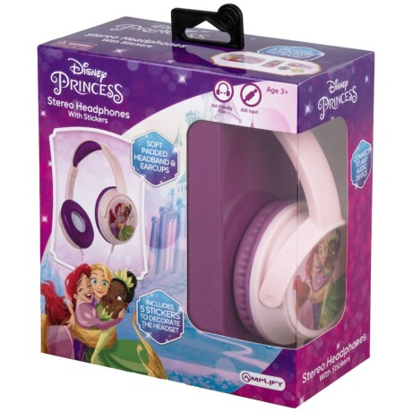 PRINCESAS AURICULAR HEADSET AUX CON STICKERS V01