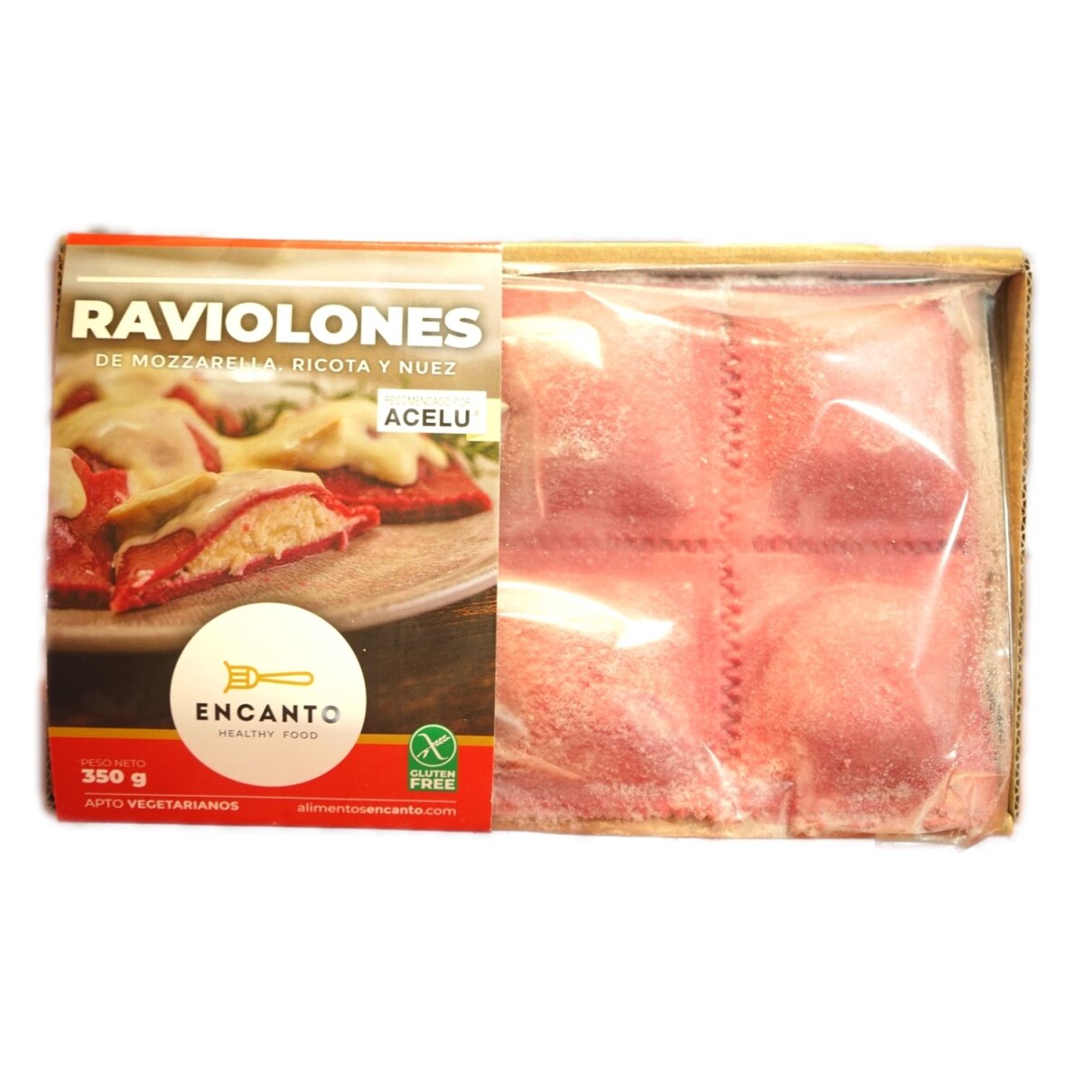 Raviolones masa remolacha muzza/ricotta/nuez Encanto - 350gr 