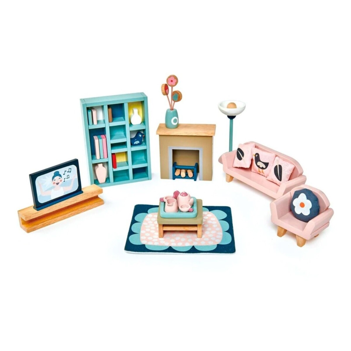 Juguete Muebles Living Casa Muñecas Tender Leaf Infantil 