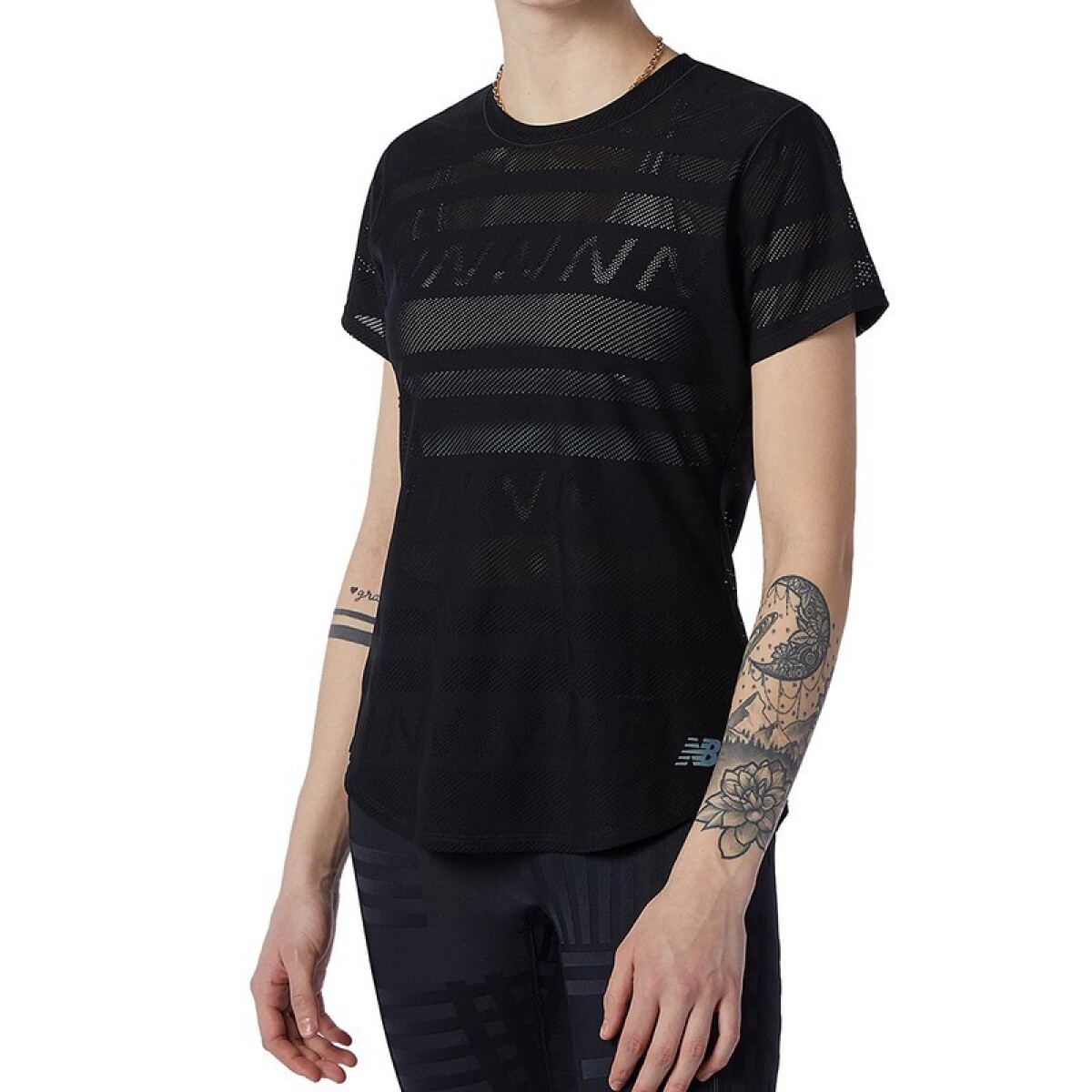 Remera New Balance Speed Jaquard - Negro 