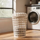 Cesto redondo para ropa con tapa 60 lts BEIGE