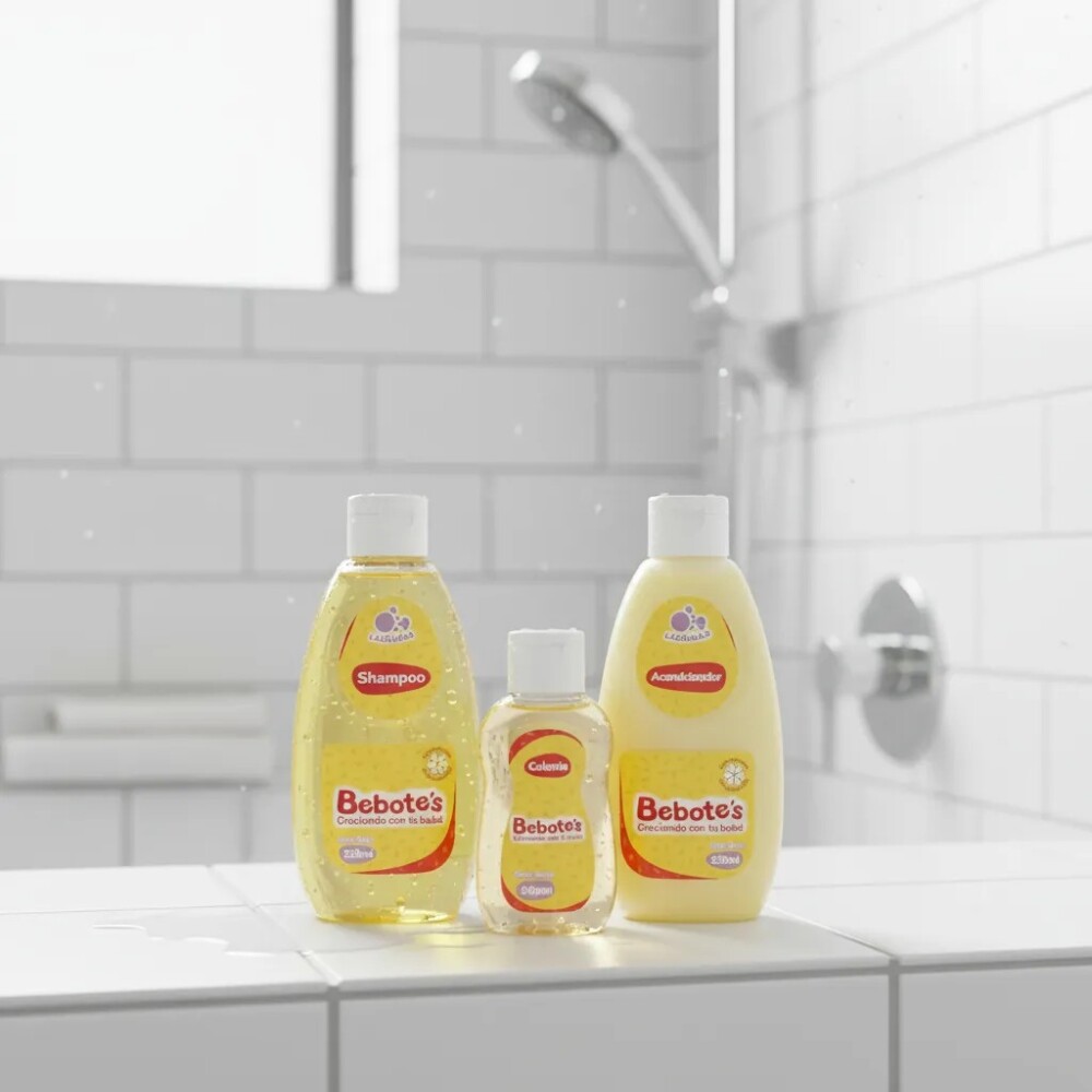 Set completo shampoo, acondicionador y colonia BEBOTES Set completo shampoo, acondicionador y colonia BEBOTES