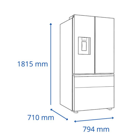 Heladera JAMES RJ455 Inverter 421 Litros Negro