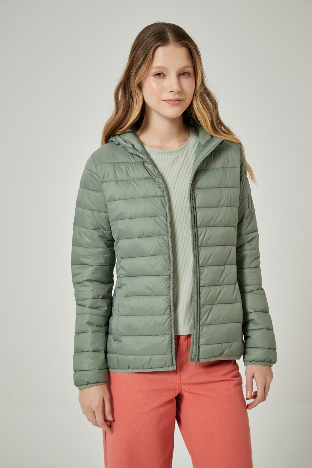 Campera Lenox Verde Grisaceo