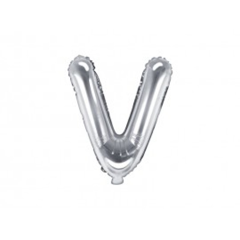 Letra Inflable Plateada V