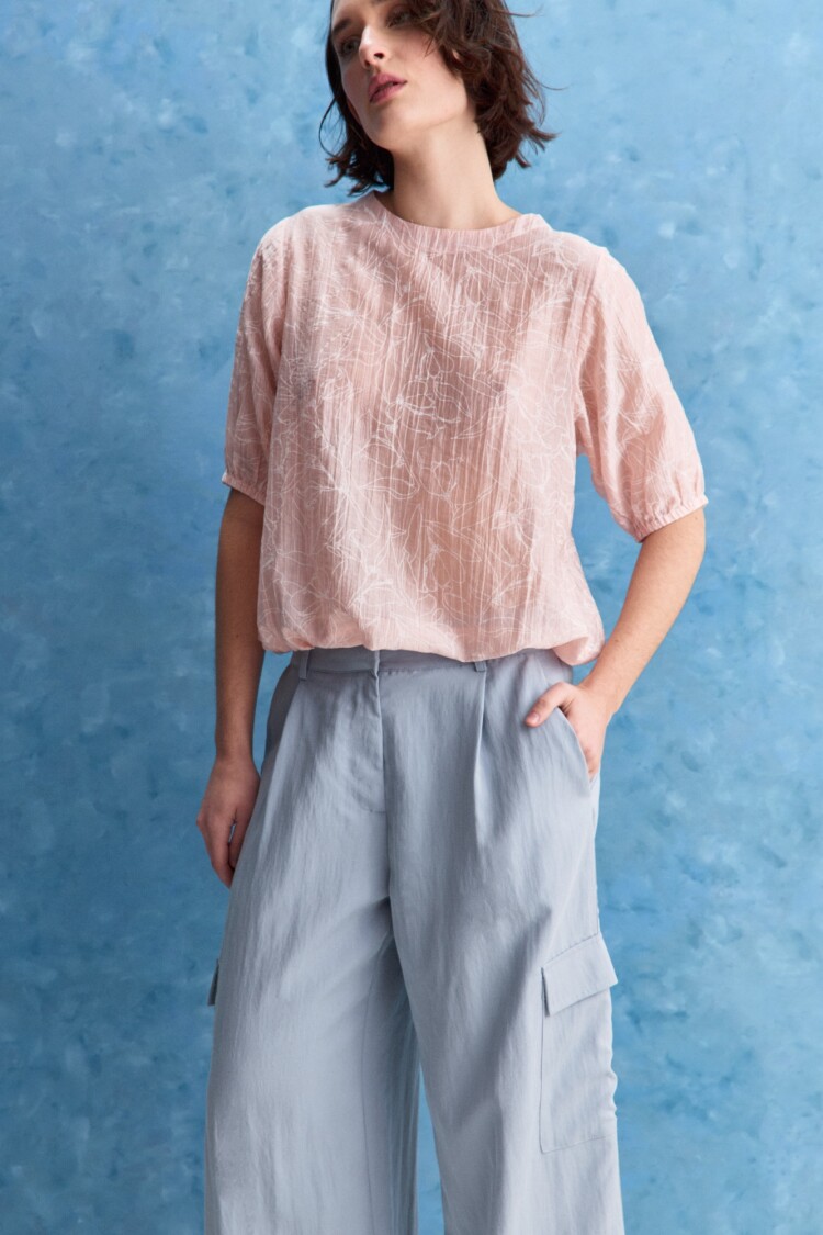 PANTALÓN CARLI Celeste Grisáceo