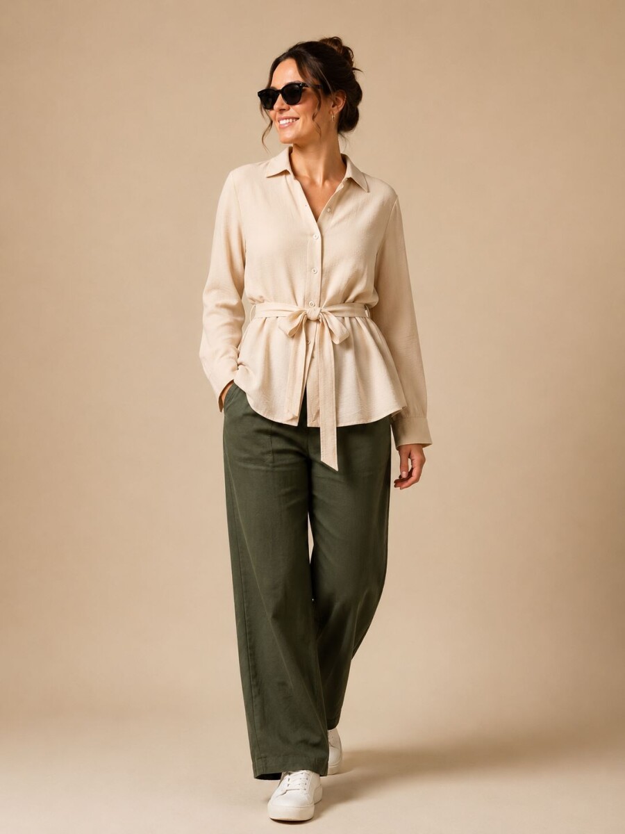 CAMISA VIRGINIA - Beige 