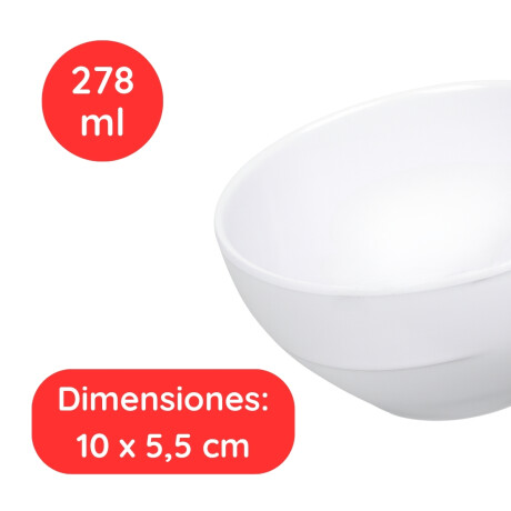 Compotera 278 ml Blanca Melamina Compotera 278 ml Blanca Melamina