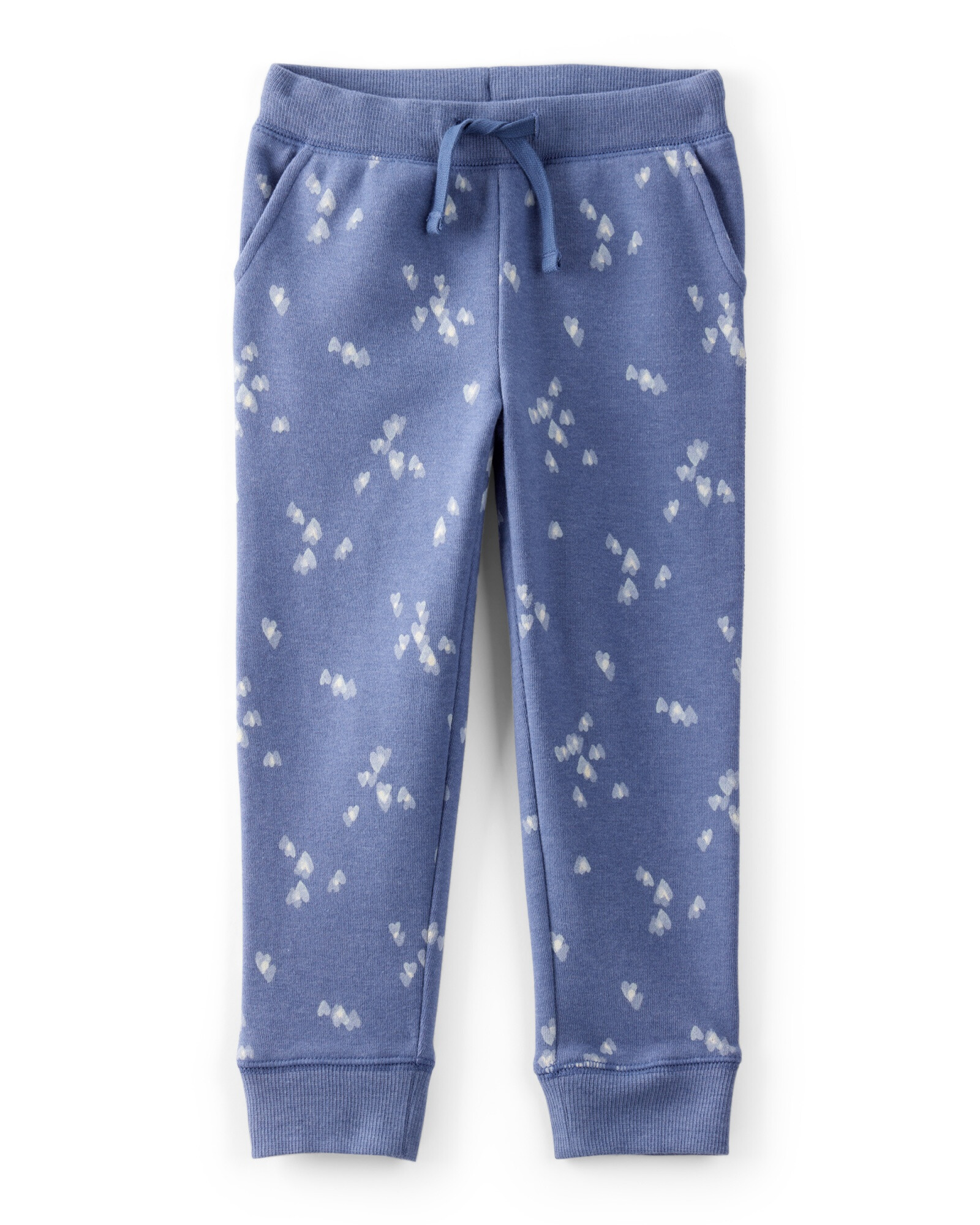 Pantalón de algodón, azul, diseño corazones Pantalón de algodón, azul, diseño corazones