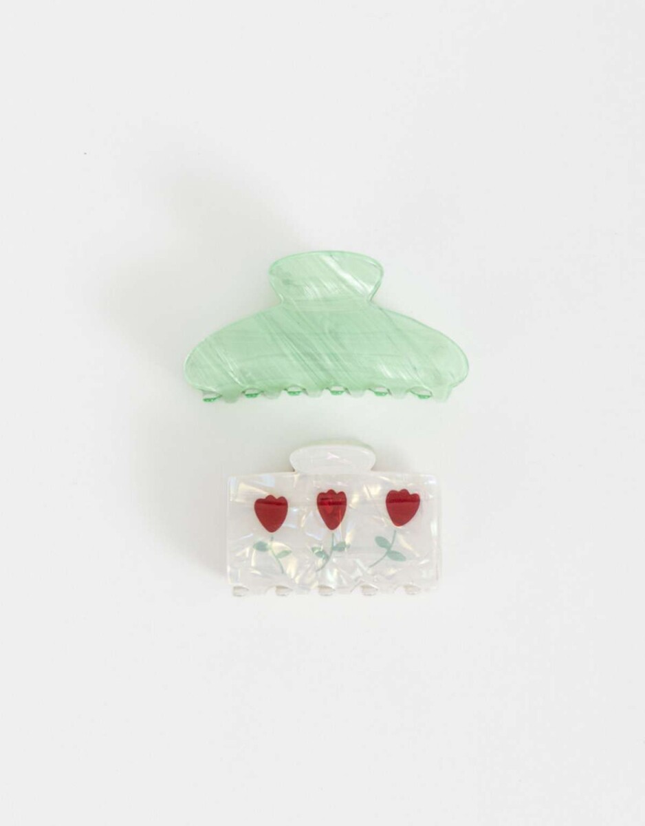 Set De Broches - Combinacion Bicolor 