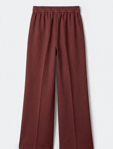 PANTALÓN TIRO MEDIO - BORDEAUX ROJO