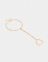 Pulseras Flexibles Pulsera Flexible Con Anillo - Dorado