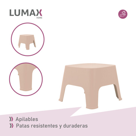 Mesa de exterior Skarpo Banqueta Plastico Sunset Taupe