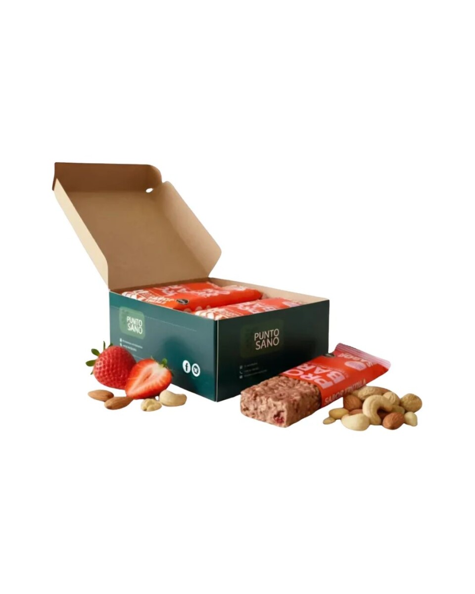 Barra de Proteína 45gr Caja x16 Punto Sano - Frutilla 