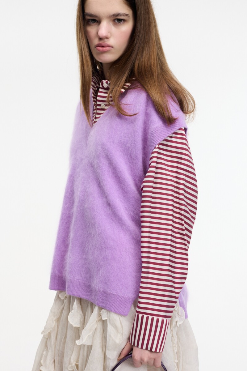 SWEATER SIN MANGAS Violeta