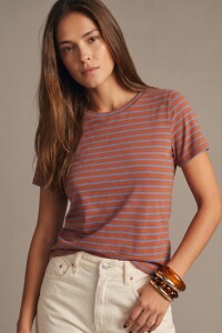 Remera Rayada Ladrillo
