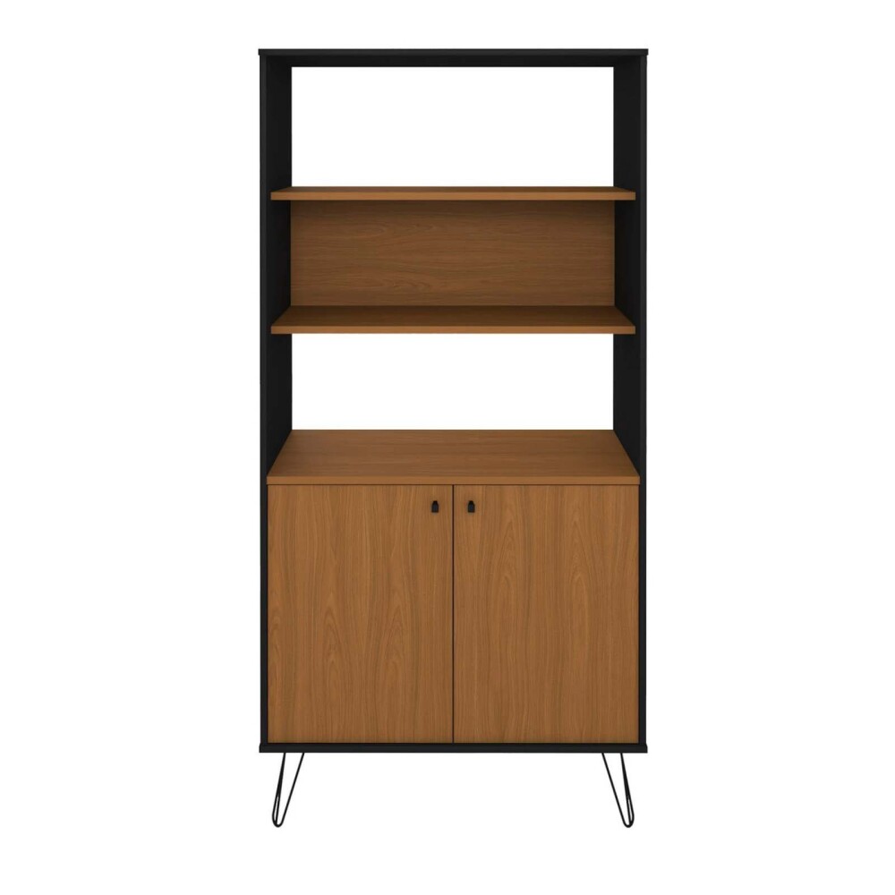 BIBLIOTECA MDF MARRON PLUS