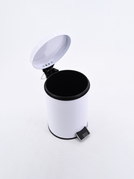 PAPELERA CON PEDAL BLANCO