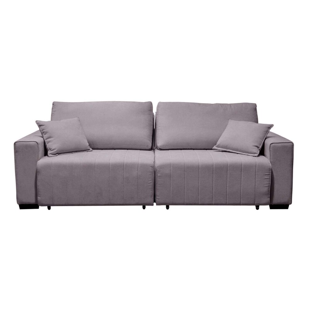SOFA RETRÁCTIL 3 CUERPOS TELA GRIS CONNECTICUT