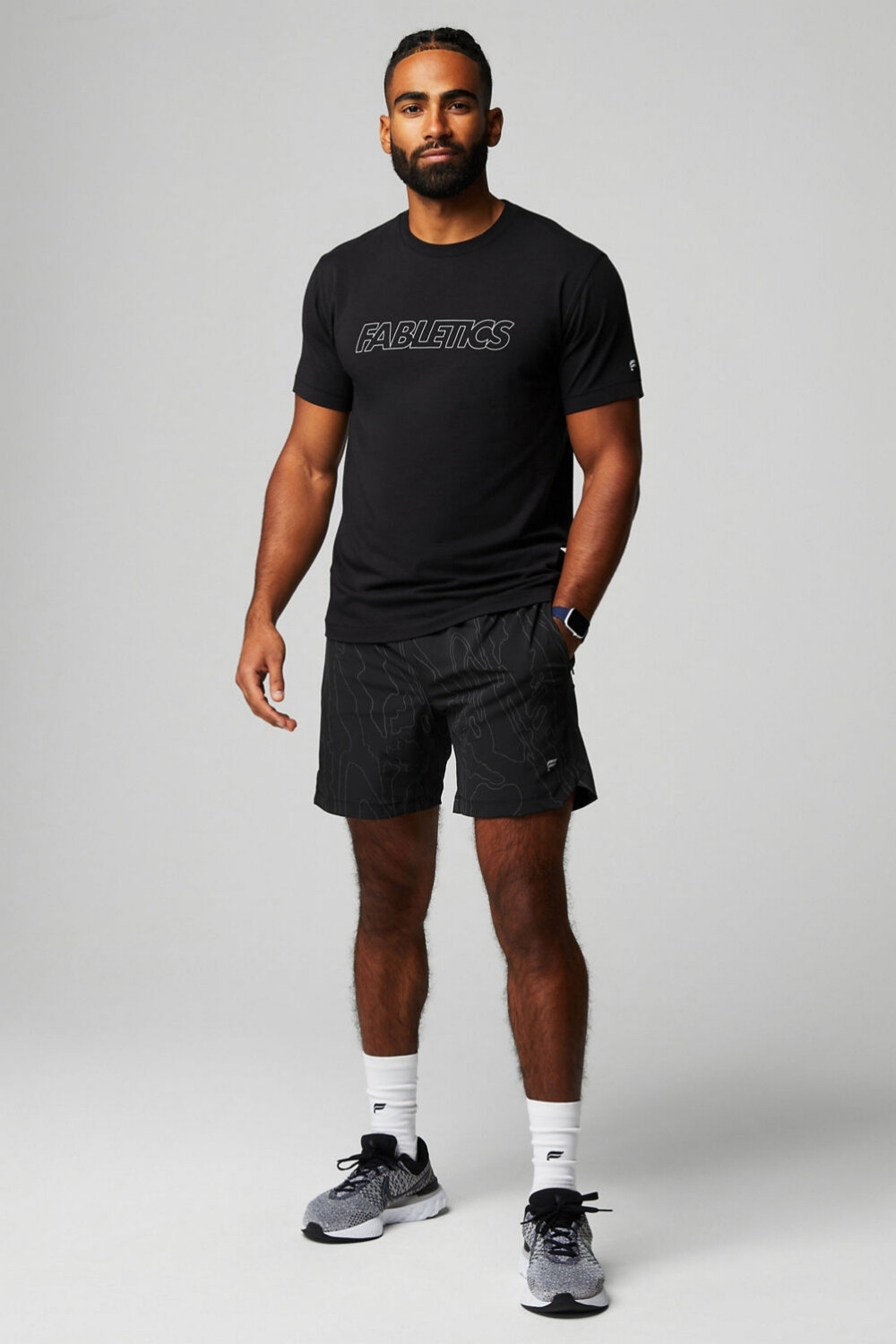 Short The 5 One Short (Lined) Hombre Black Vision Wave Reflective