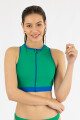 Top sporty liso Verde vibrante